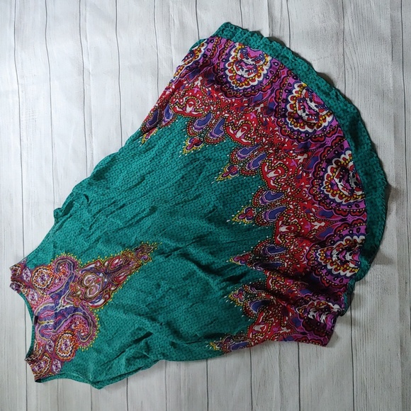 Laddi Dresses & Skirts - LADDI ONE SIZE TRAPEZE STYLE MIDI DRESS VINTAGE PAISLEY BOHO FESTIVAL LAGENLOOK